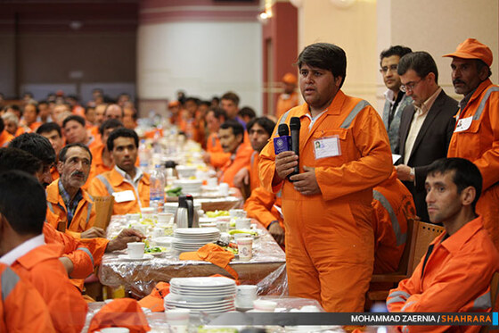 دیدار شهردار با خادمان پاکیزگی شهر