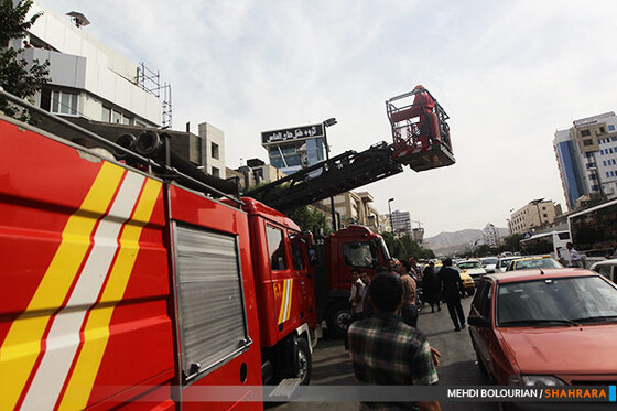 آتش سوزی هتل خیابان امام رضا(ع)