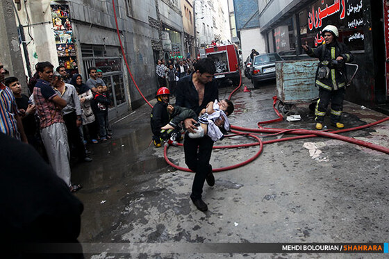 آتش سوزی هتل خیابان امام رضا(ع)