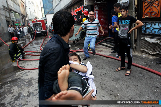 آتش سوزی هتل خیابان امام رضا(ع)