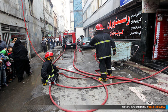 آتش سوزی هتل خیابان امام رضا(ع)