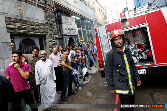 آتش سوزی هتل خیابان امام رضا(ع)