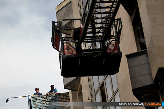 آتش سوزی هتل خیابان امام رضا(ع)