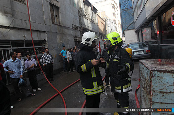 آتش سوزی هتل خیابان امام رضا(ع)