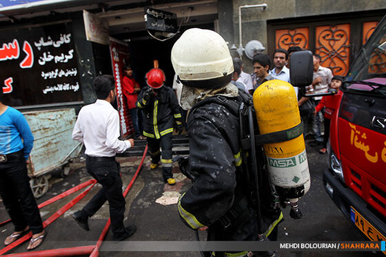 آتش سوزی هتل خیابان امام رضا(ع)