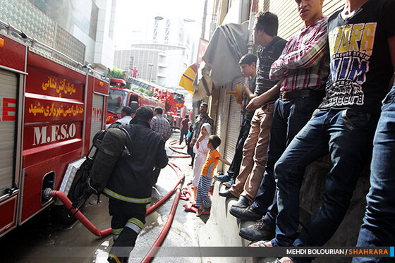 آتش سوزی هتل خیابان امام رضا(ع)