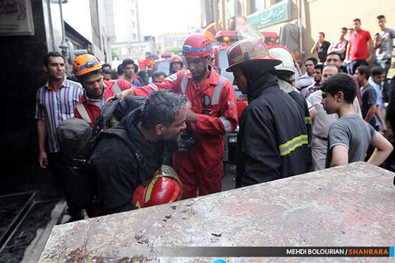 آتش سوزی هتل خیابان امام رضا(ع)