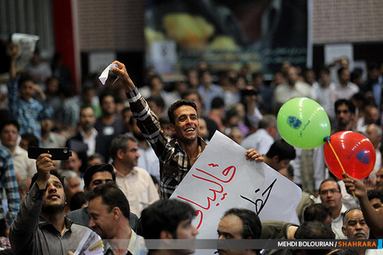 سخنرانی انتخاباتی قالیباف در جمع مردم مشهد