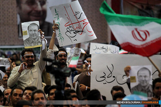 سخنرانی انتخاباتی قالیباف در جمع مردم مشهد