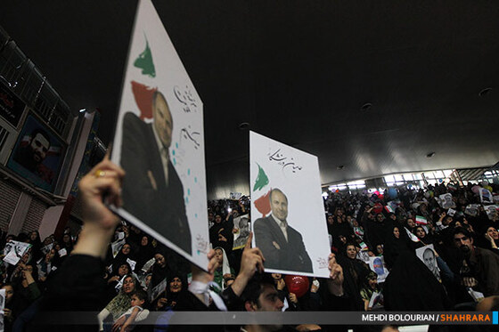 سخنرانی انتخاباتی قالیباف در جمع مردم مشهد