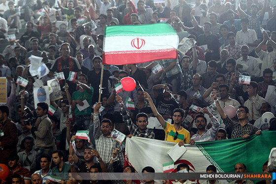 سخنرانی انتخاباتی قالیباف در جمع مردم مشهد