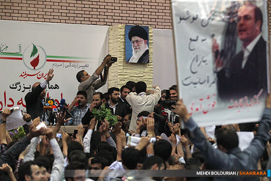 سخنرانی انتخاباتی قالیباف در جمع مردم مشهد