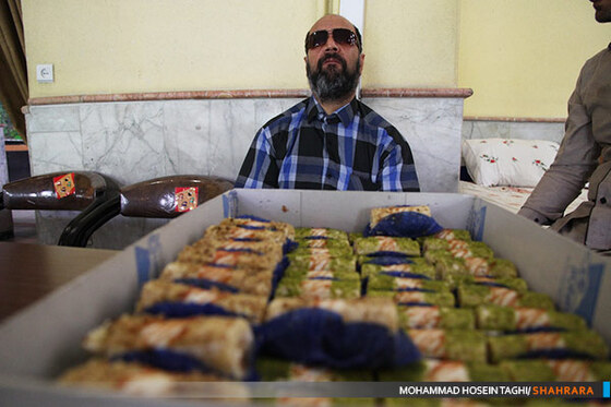 عیادت کارکنان روزنامه شهرآرا از جانبازان دفاع مقدس