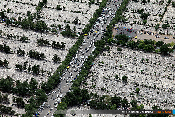 تصاویر هوایی مراسم "چراغ برات"
