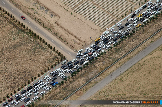تصاویر هوایی مراسم "چراغ برات"