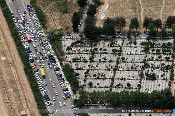 تصاویر هوایی مراسم "چراغ برات"