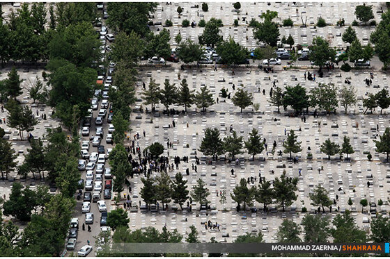 تصاویر هوایی مراسم "چراغ برات"