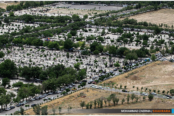 تصاویر هوایی مراسم "چراغ برات"