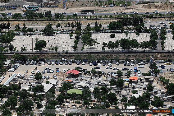 تصاویر هوایی مراسم "چراغ برات"