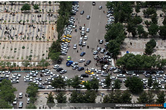 تصاویر هوایی مراسم "چراغ برات"