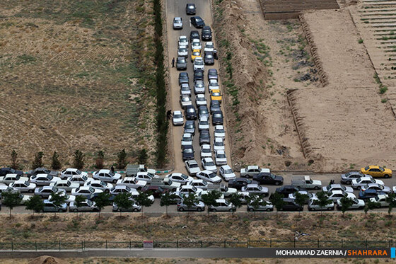 تصاویر هوایی مراسم "چراغ برات"