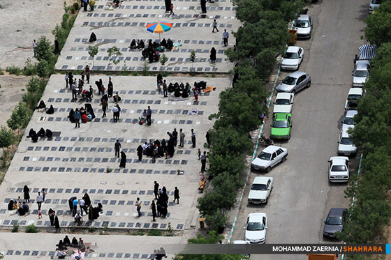 تصاویر هوایی مراسم "چراغ برات"