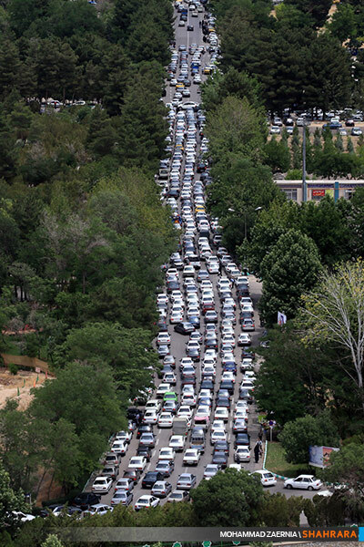 تصاویر هوایی مراسم "چراغ برات"