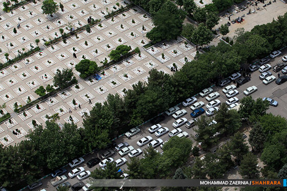 تصاویر هوایی مراسم "چراغ برات"