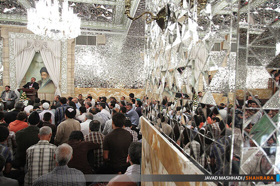 جشن نیمه شعبان در حرم رضوی