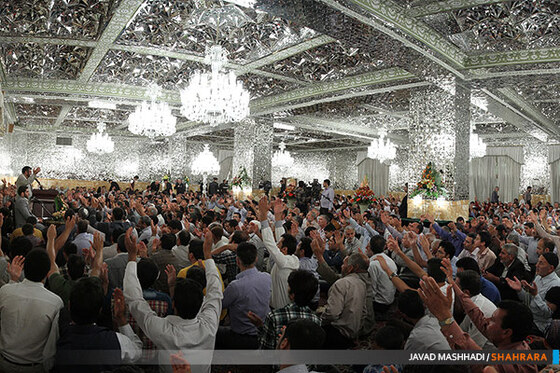 جشن نیمه شعبان در حرم رضوی