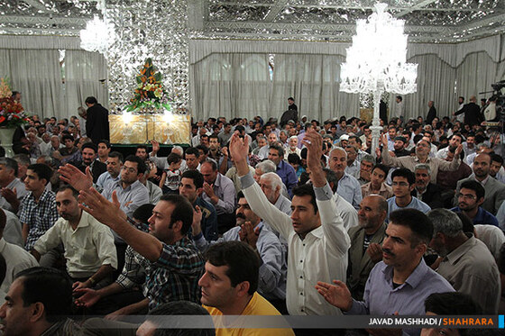 جشن نیمه شعبان در حرم رضوی