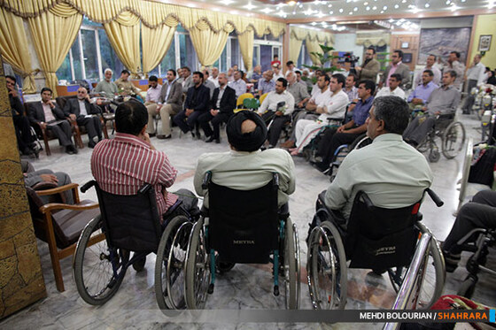 دیدار شهردار مشهد با جانبازان