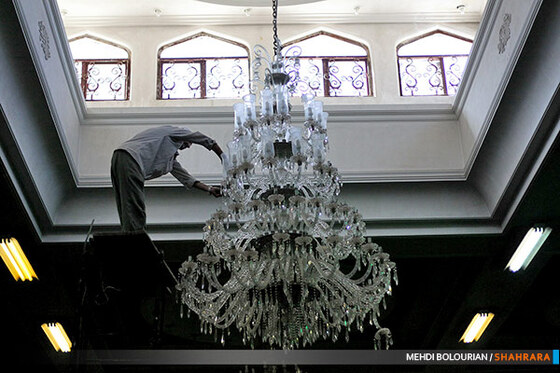 غبارروبی مسجد جامع رضوی