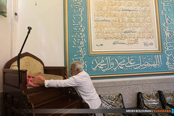 غبارروبی مسجد جامع رضوی