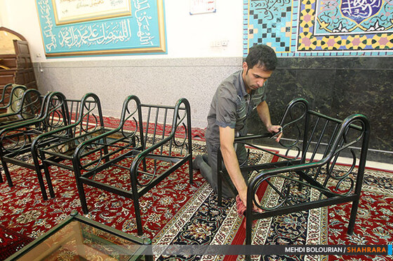 غبارروبی مسجد جامع رضوی