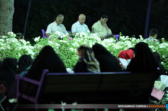 جزء خوانی قرآن در بوستان ملت