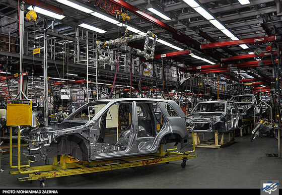 خط تولید ایران خودرو خراسان