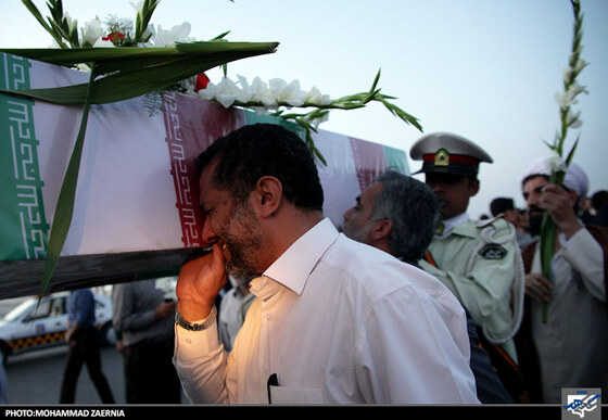 استقبال از پیکر مطهر 6 شهید گمنام دفاع مقدس‎