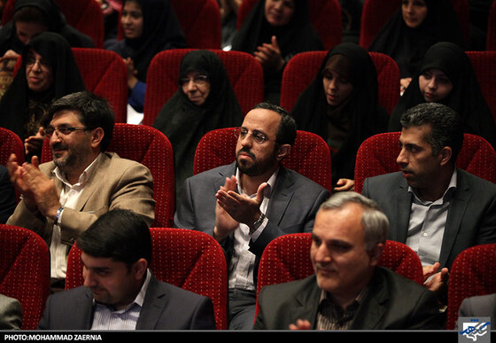 حضور محمد سعید احدیان سردبیر روزنامه خراسان در مراسم تقدیر از 6 سال تلاش سید محمد پژمان