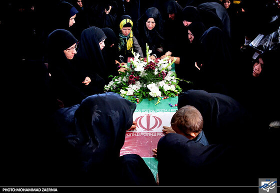 تشییع پیکر شهدای گمنام در طرقبه