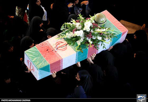 تشییع پیکر شهدای گمنام در طرقبه