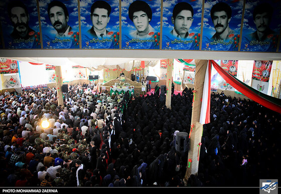 تشییع پیکر شهدای گمنام در طرقبه