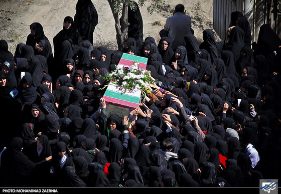 تشییع پیکر شهدای گمنام در طرقبه