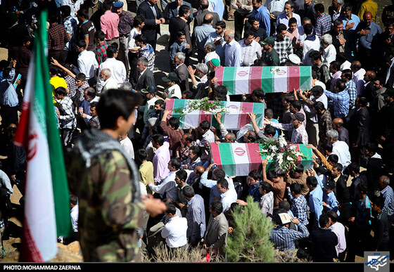 تشییع پیکر شهدای گمنام در طرقبه