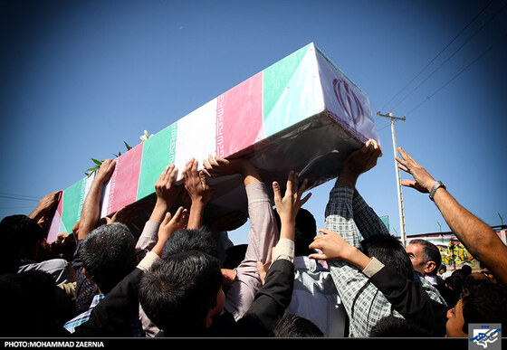 تشییع پیکر شهدای گمنام در طرقبه