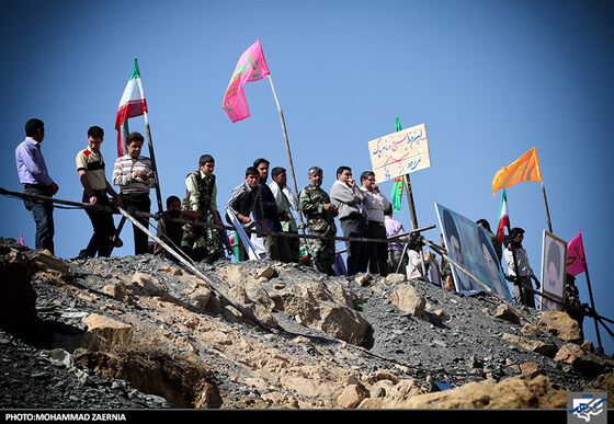 تشییع و خاکسپاری پیکر شهدای گمنام در طرقبه