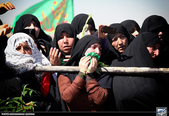 در حاشیه خاکسپاری پیکر شهدای گمنام در طرقبه