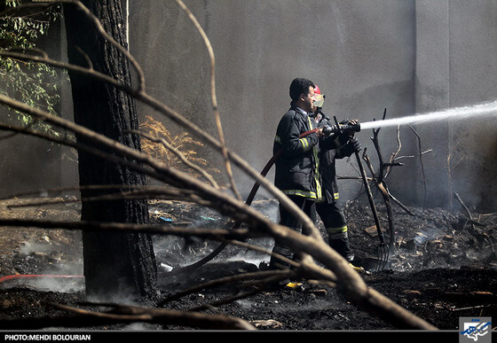آتش سوزی در منزل قدیمی