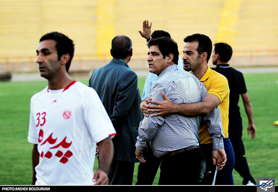 محمدرضا مهاجری سرمربی تیم فوتبال سباه جامگان