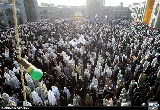 اقامه نماز عید سعید قربان در حرم رضوی